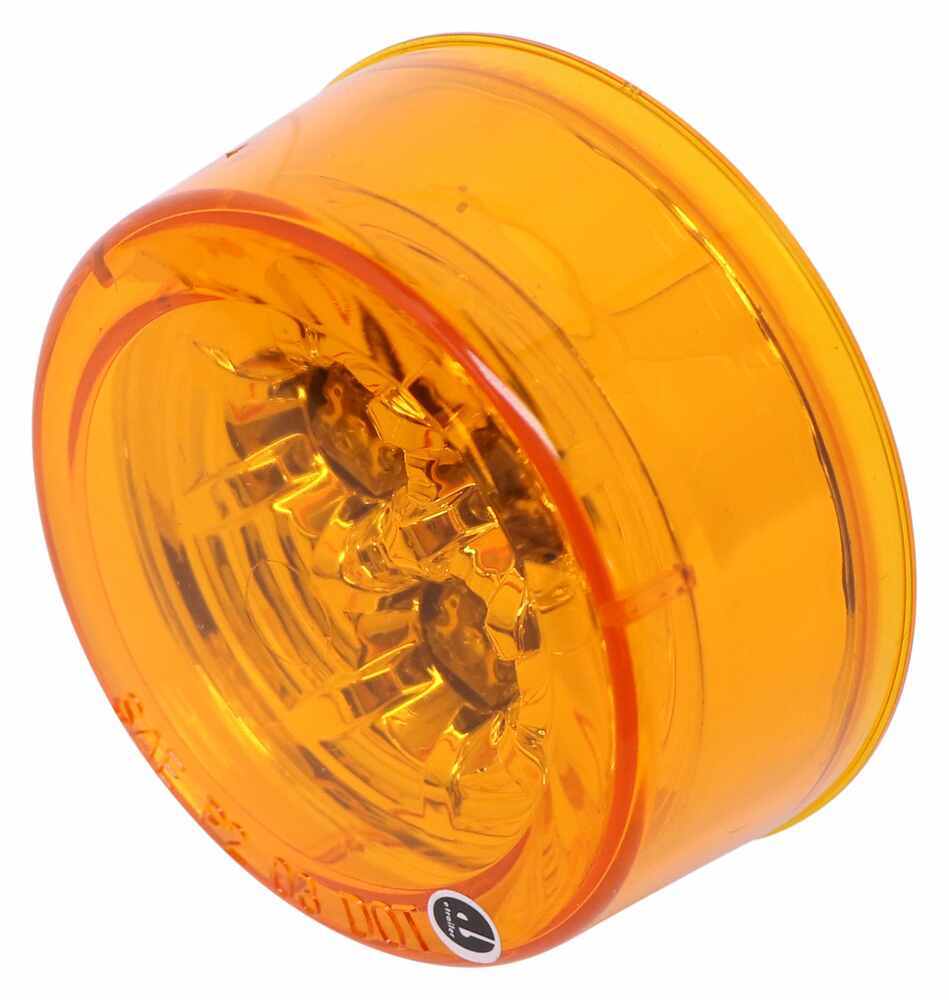 Miro-Flex LED Trailer Clearance or Side Marker Light - Submersible - 3 Diodes - Round - Amber Lens Rear Clearance,Side Marker MCL51AB