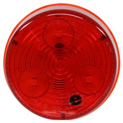 Optronics LED Trailer Clearance or Side Marker Light - Submersible - 3 Diodes - Round - Red Lens - MCL55RB
