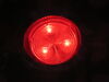 0  clearance lights submersible optronics led trailer or side marker light - 3 diodes round red lens
