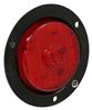 clearance lights 3-1/2 inch diameter led and side marker trailer light w/ flange - submersible 7 diodes round red lens
