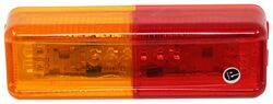 Optronics Thinline LED Trailer Fender Light for Trailers Over 80" Wide - 10 Diodes - Amber/Red - MCL65ARB