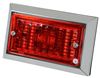 clearance lights non-submersible optronics led or side marker trailer light - chrome plated 2 diodes red lens