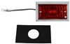 clearance lights 4l x 2w inch optronics led or side marker trailer light - chrome plated 2 diodes red lens