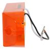 clearance lights 6l x 2w inch led or side marker light w/ reflector - submersible 4 diode rectangle amber lens