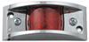 non-submersible lights 4-1/2l x 2w inch led clearance and side marker trailer light - chrome plated 6 diodes red lens