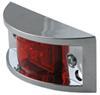 clearance lights non-submersible led and side marker trailer light - chrome plated 6 diodes red lens