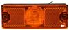LED Trailer Clearance or Side Marker Light w/ Reflex Reflector - Submersible - 3 Diodes - Amber Lens