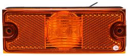 LED Trailer Clearance or Side Marker Light w/ Reflex Reflector - Submersible - 3 Diodes - Amber Lens - MCL82AB
