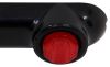 clearance lights side marker identification light bar for trailers over 80 inch wide - submersible 3 diodes red lens