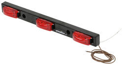 LED Identification Light Bar for Trailers over 80" Wide - Submersible - 9 Diodes - Red Lens - MCL93RB