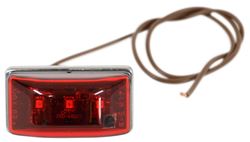 Optronics LED Trailer Clearance or Side Marker Light - Submersible - 3 Diodes - Rectangle - Red Lens - MCL95RB