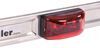 clearance lights 14l x 1w inch identification light bar for trailers over 80 wide - submersible 9 leds silver base red