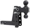adjustable ball mount 10000 lbs gtw 14000 bulletproof hitches 2-ball for 2 inch hitch - 6-1/4 drop 6-3/4 rise 14 000