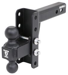 BulletProof Hitches Adjustable 2-Ball Mount for 2" Hitch - 4" Drop/Rise - 14,000 lbs - MD204