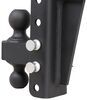 adjustable ball mount 10000 lbs gtw 14000 bulletproof hitches 2-ball for 2 inch hitch - 8-1/4 drop 8-3/4 rise 14 000