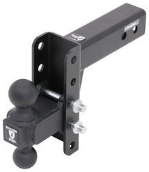 BulletProof Hitches Adjustable 2-Ball Mount for 2-1/2" Hitch - 4" Drop/Rise - 14,000 lbs - MD254