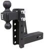 adjustable ball mount 2 inch 2-5/16 two balls bulletproof hitches 2-ball for 2-1/2 hitch - 8-1/4 drop 8-1/2 rise 14k