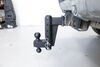0  adjustable ball mount drop - 6 inch rise bulletproof hitches 2-ball for 2-1/2 hitch 8-1/4 8-1/2 14k