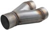 y-pipe magnaflow - stainless steel 3 inch single inlet/outlet dual