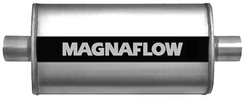 MagnaFlow Stainless Steel, Straight-Through Universal Muffler - Satin ...