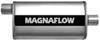 4 tall x 9 wide 24 long inch gas engine magnaflow performance muffler - universal stainless steel satin finish