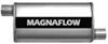 24l x 9w 4t inch gas engine magnaflow performance muffler - universal stainless steel satin finish