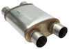 2-1/2 inch inlet diameter outlet magnaflow stainless steel dual core universal muffler - satin finish