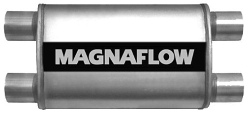 MagnaFlow Stainless Steel, Dual Core, Universal Muffler - Satin