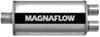 24l x 8w 5t inch gas engine magnaflow stainless steel straight-through universal muffler - satin finish