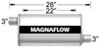 3 inch inlet diameter 28l x 11w 5t magnaflow performance muffler - universal stainless steel satin finish