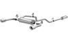 cat-back exhaust 2-1/2 inch tubing diameter magnaflow mf series system - stainless steel gas