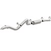 cat-back exhaust 2-1/2 inch tubing diameter magnaflow rockcrawler series high clearance system - stainless steel gas