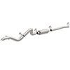 cat-back exhaust 2-1/2 inch tubing diameter magnaflow rockcrawler series high clearance system - stainless steel gas