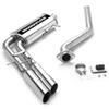 3 inch tubing diameter 3-1/2 tip magnaflow stainless steel cat-back exhaust system - gas