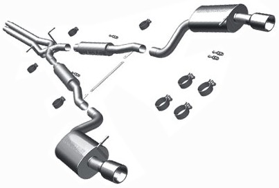 2001 Audi A6 MagnaFlow Cat-Back Exhaust System - Stainless Steel - Gas