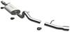 3 inch tubing diameter 5-1/2 tip magnaflow cat-back exhaust system - stainless steel gas