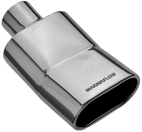 MagnaFlow 2-3/4" x 5-1/4" Exhaust Tip - Stainless, Weld-On for 2-1/4