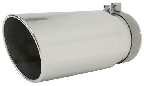 MagnaFlow 6" Exhaust Tip - Stainless, Clamp-On For 5" Tailpipe ...