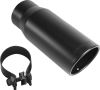 MagnaFlow Exhaust Tip for 4" Tailpipe - Clamp On - 5" Diameter - Stainless Steel - Black Clamp On MF35238