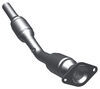 non-spun construction no air tubes magnaflow ceramic catalytic converter w/o2 port - stainless steel direct fit