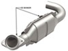 direct fit non-spun construction magnaflow ceramic catalytic converter w/o2 ports - stainless steel