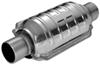 non-spun construction no air tubes magnaflow polished stainless steel catalytic converter - universal