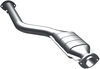 non-spun construction no air tubes magnaflow ceramic catalytic converter - stainless steel direct fit
