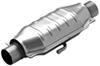 non-spun construction dual air tube magnaflow stainless steel catalytic converter w/ tubes - universal