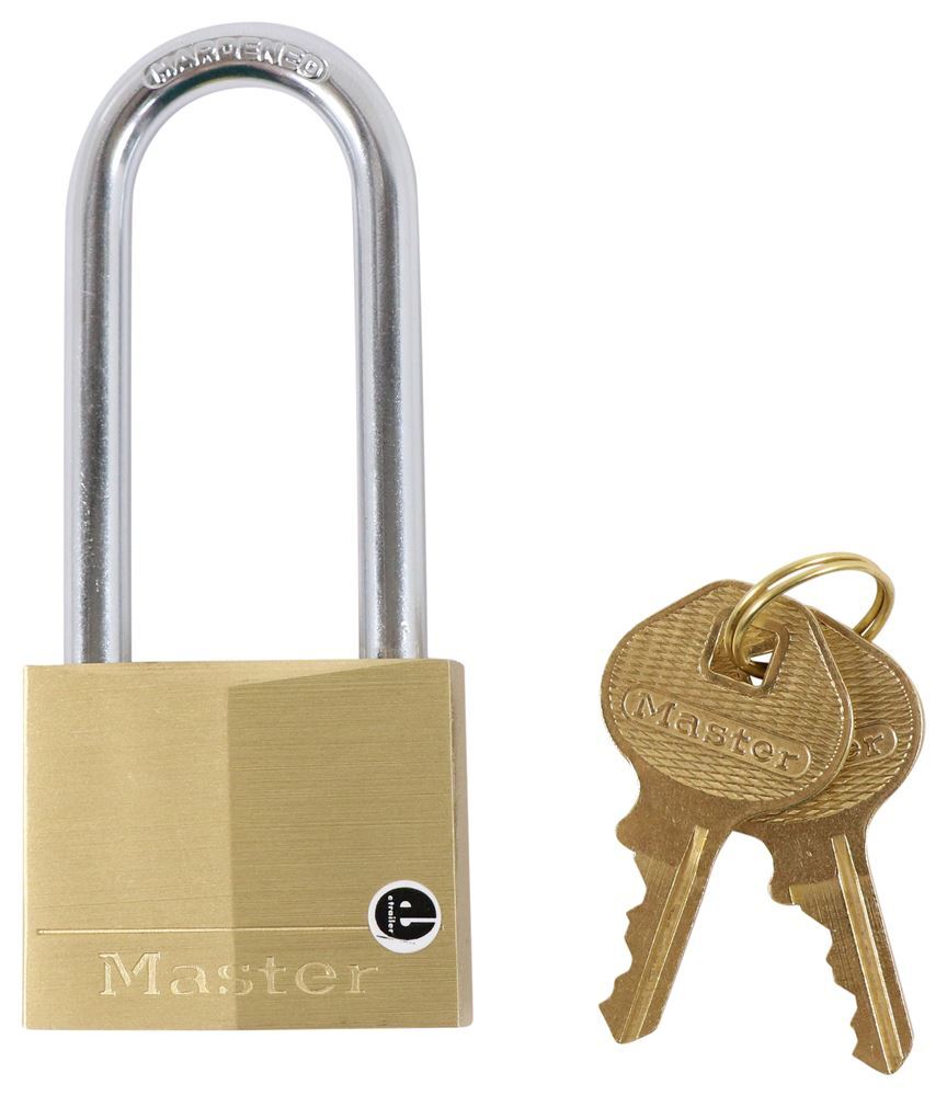 Master Lock Solid Brass Padlock 140D, 1-9/16 inch wide