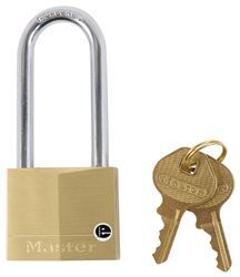 Master Lock 1-9/16" Wide Solid Brass Body Padlock with 2" Shackle - Qty 1 - ML140DLH
