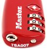 Master Lock Combination Padlock with Flexible Shackle - TSA Accepted 1/8 Inch Diameter ML4688D