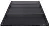 retractable - manual aluminum mountain top evo-m hard tonneau cover with truck bed rack black
