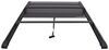 retractable - manual aluminum mountain top evo-m hard tonneau cover with truck bed rack black