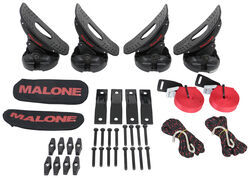 Malone SaddleUp Pro Kayak Carrier with Tie-Downs - Saddle Style - Rear Loading - Clamp On